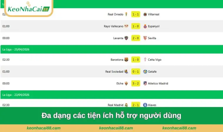 da dang cac tien ich ho tro nguoi dung Đa dạng các tiện ích hỗ trợ người dùng